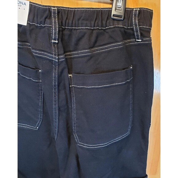 Arizona Jean Co Black Skater Jeans NWT Size 10 Y2K Relaxed Wide Leg Streetwear - Picture 12 of 16